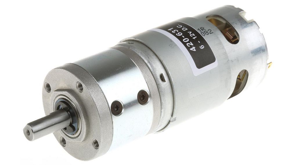 Rs Pro Brushed Dc Motor With Gearbox Planetary V A Nmm Mm Distrelec